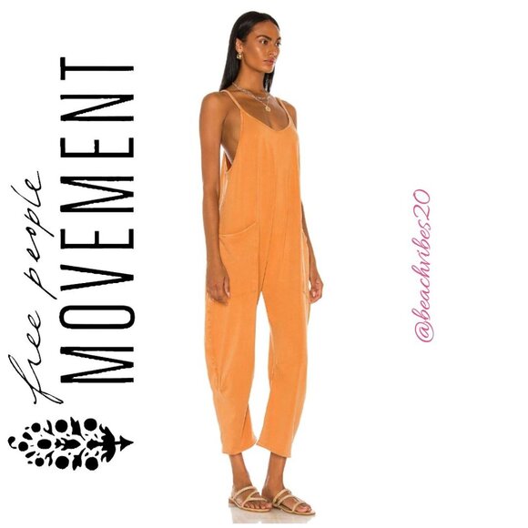 FP MOVEMENT BY FREE PEOPLE Hot Shot Onesie Toasted Coconut Medium EUC - Picture 5 of 6